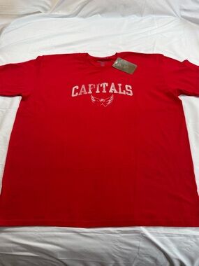 NWT Old Time Hockey Washington Capitals NHL Graphic T-Shirt Red XL